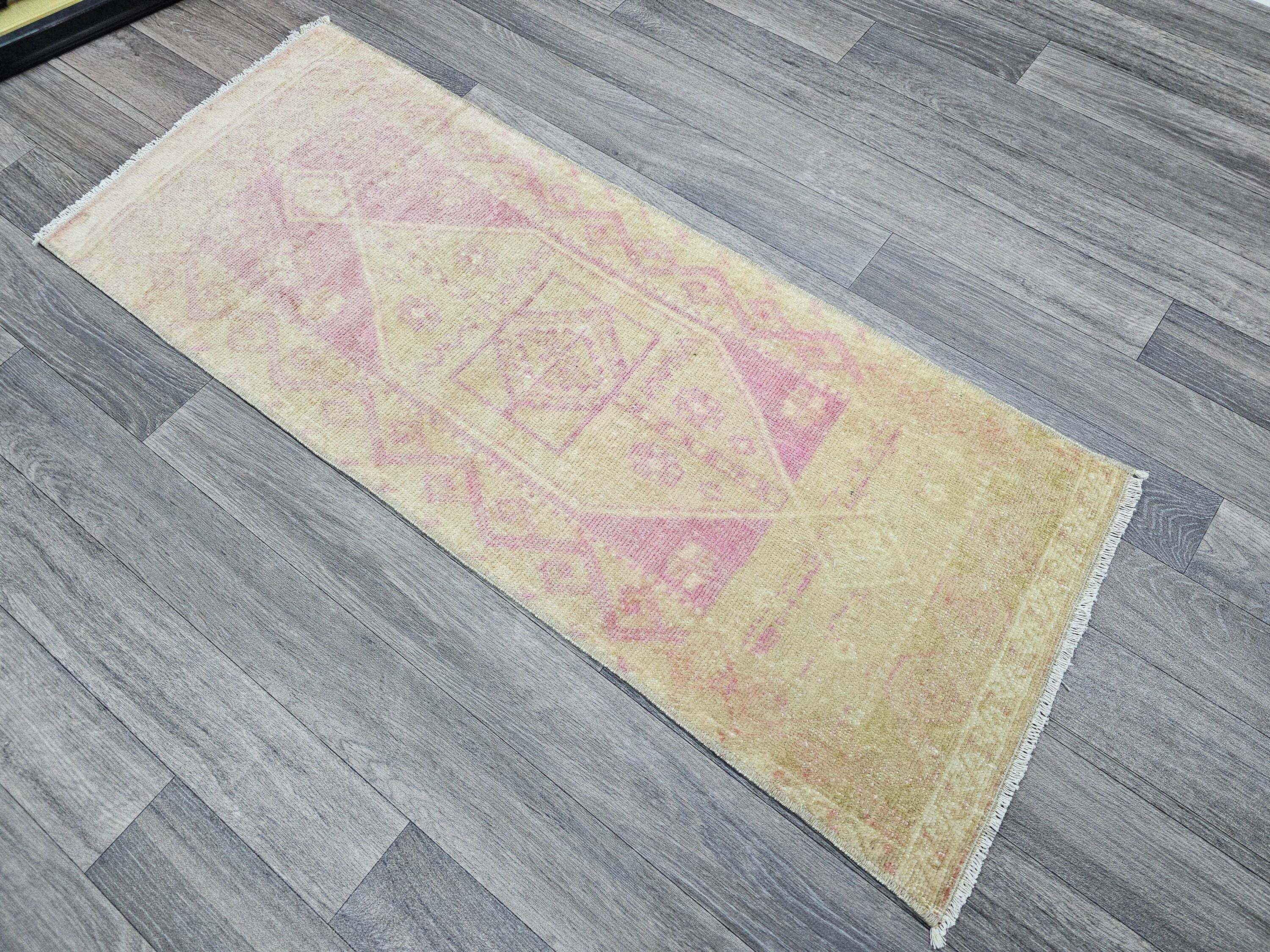 Handmade Vintage Doormat - 19x48 inches