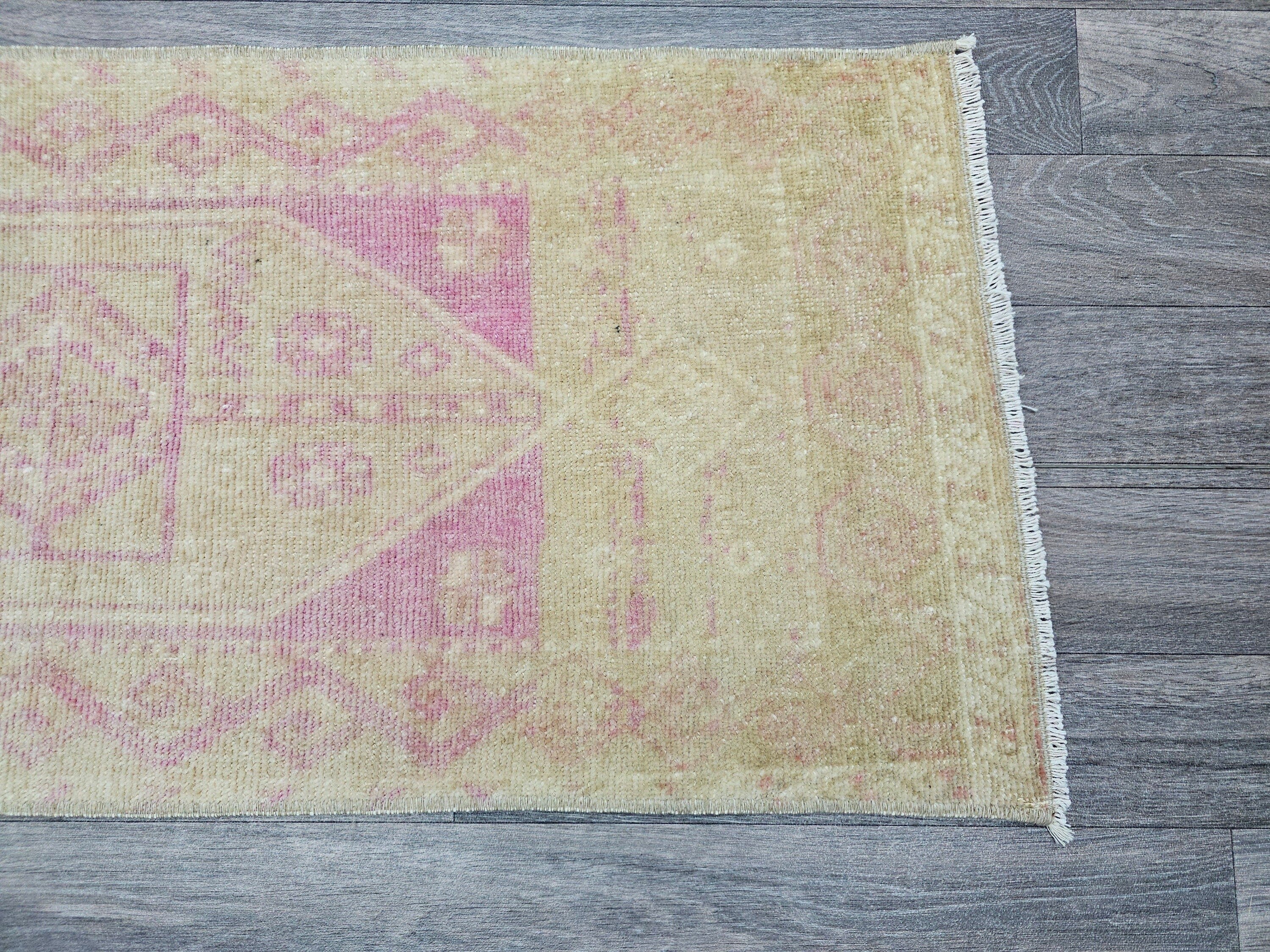 Handmade Vintage Doormat - 19x48 inches