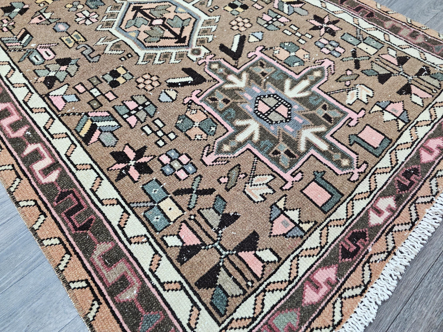 3x12 Classic Vintage Runner Rug - Antique Wool Runner for Hallway and Kitchen/ Traditional Turkish Runner - Oushak Runner /3x12.20 feet