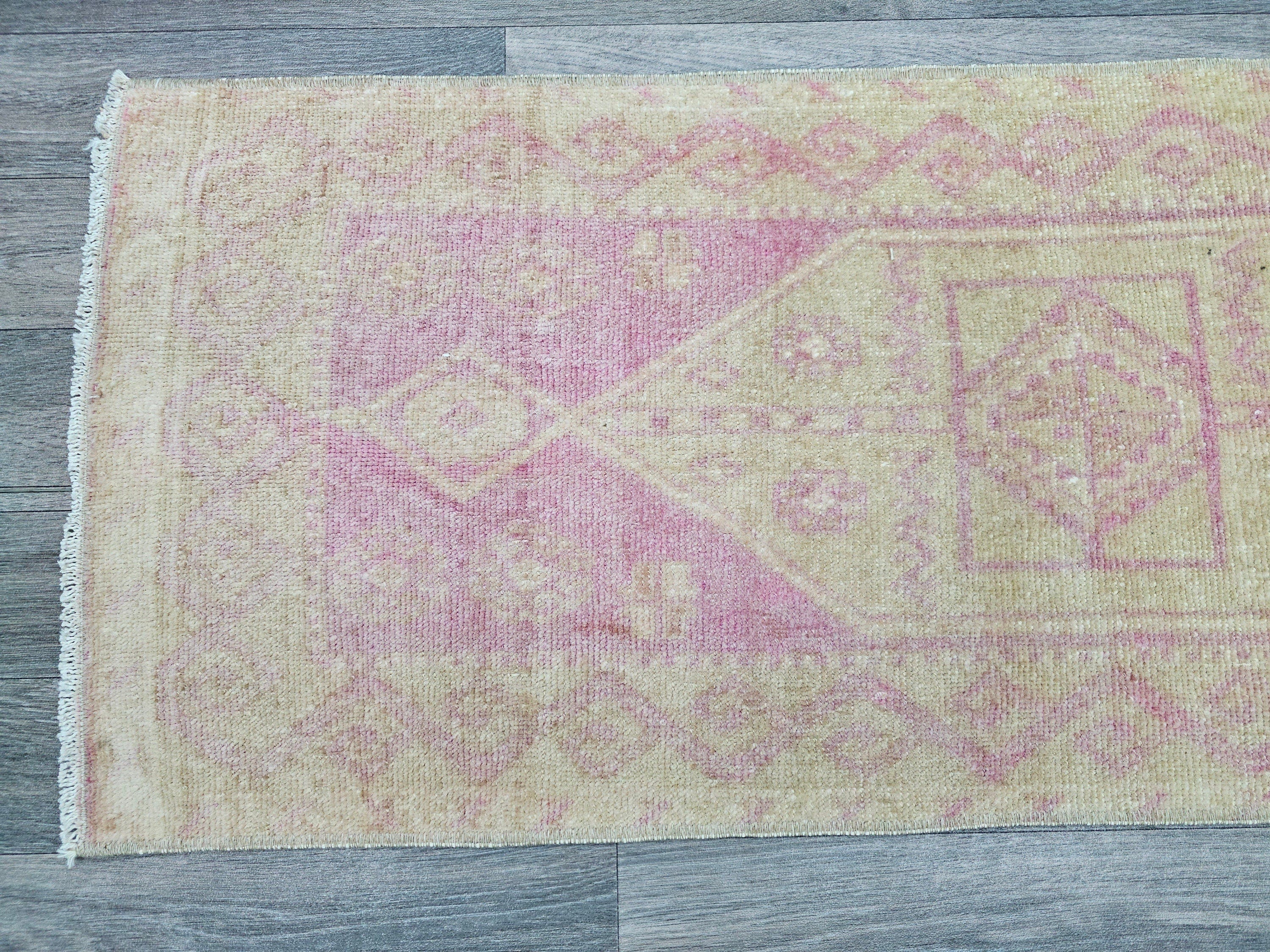 Handmade Vintage Doormat - 19x48 inches