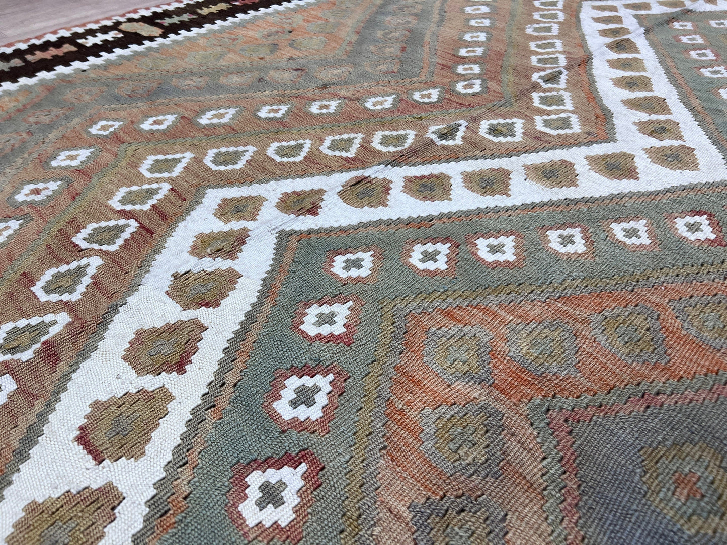 5x13 Handmade Large Vintage Kilim Runner / 5.24x13 feet / Antique Kelim - Turkish Kilim Rug - Authentic Rug for Entryway and Hallway
