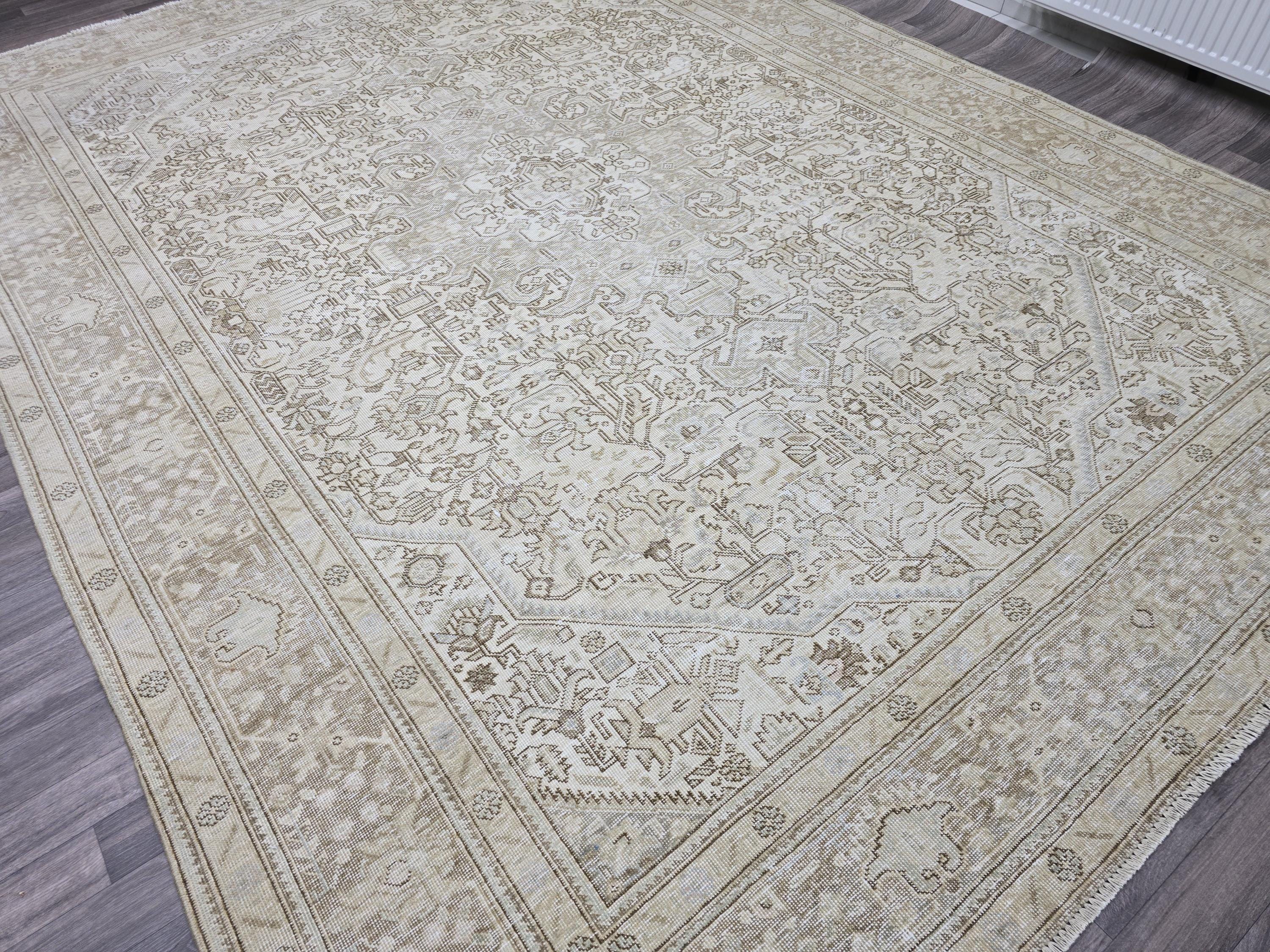 9x12 Vintage Turkish Rug - Extra Large HandKnotted Wool Rug - Oversized Oriental Carpet