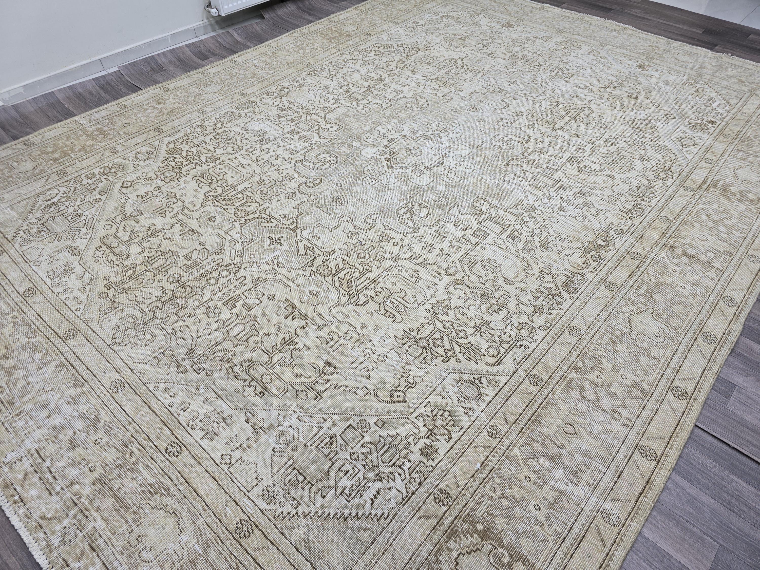 9x12 Vintage Turkish Rug - Extra Large HandKnotted Wool Rug - Oversized Oriental Carpet