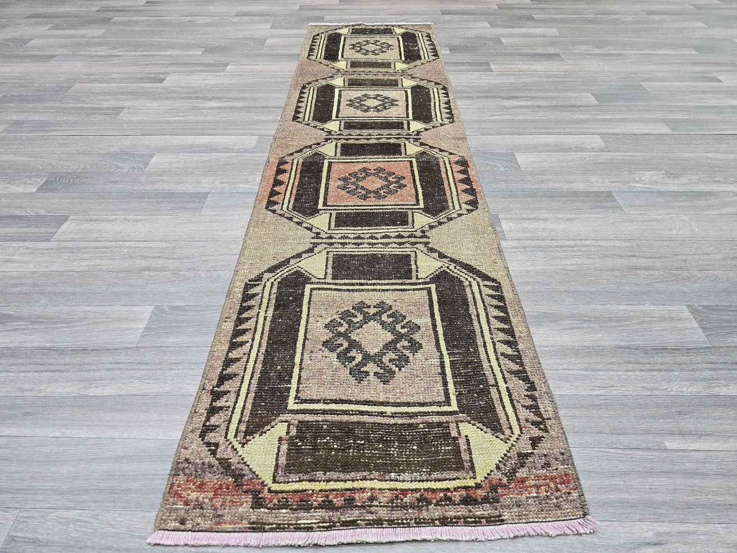 2x7 Vintage Turkish Runner rug for Hallway and Aisle