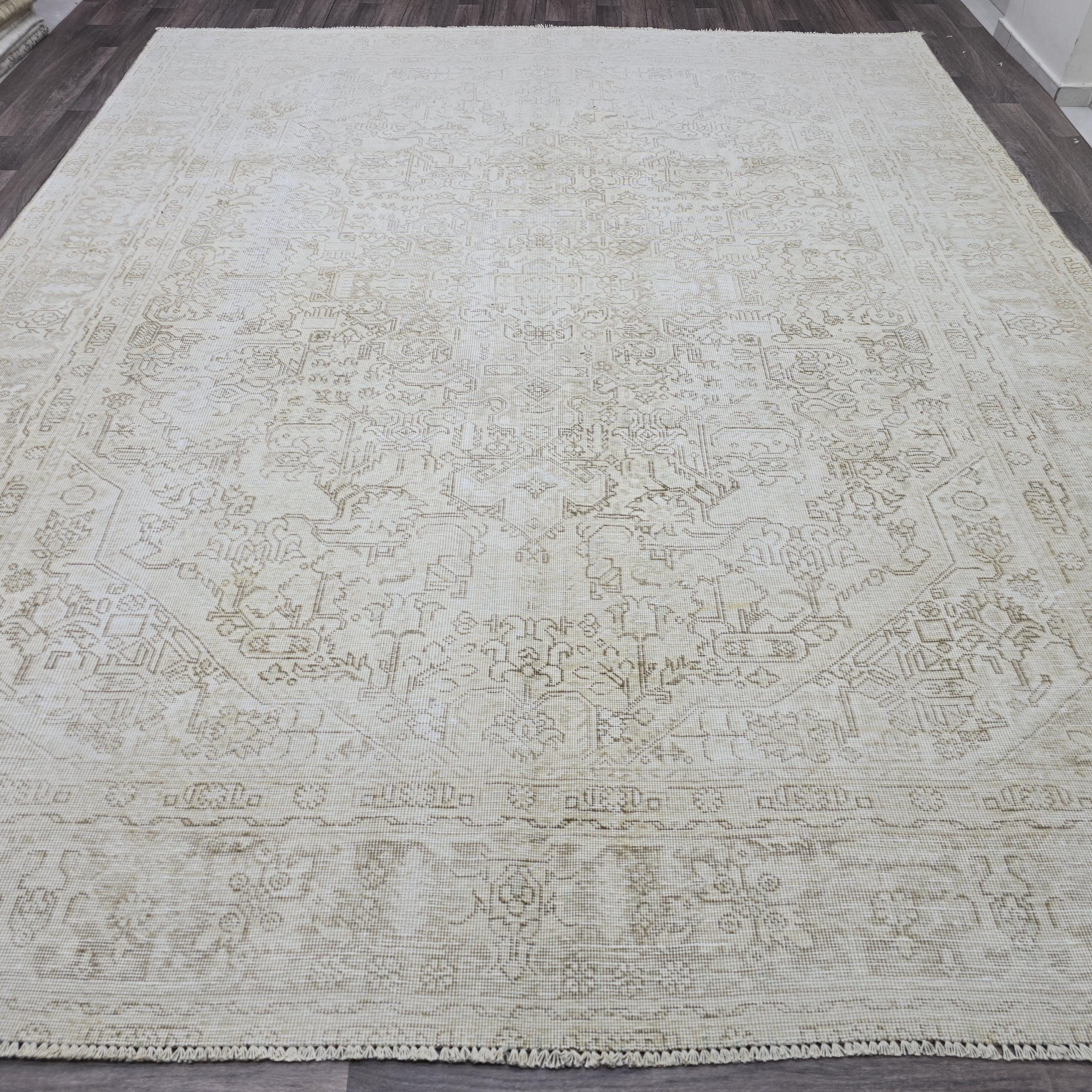 9x12 Classic Vintage Turkish Oushak Area Rug /9.35x12 feet