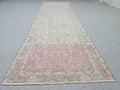 3x11 Vintage Oushak Runner Rug – Handmade Wool, Faded Turkish Style