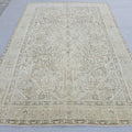 8x11 Oushak Rug: Handwoven Wool Area Rug, Vintage Turkish Area Rug