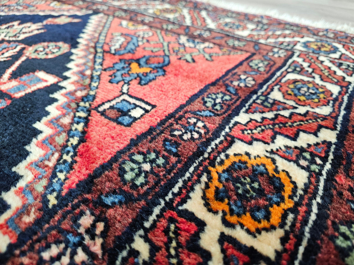 4x10 Vintage Runner Rug: Hand-Knotted wool Oushak Runner, 3.60x10.25 ft