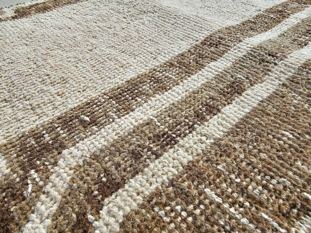 Vintage Oushak Turkish Rug: 18x36 inch Wool Doormat