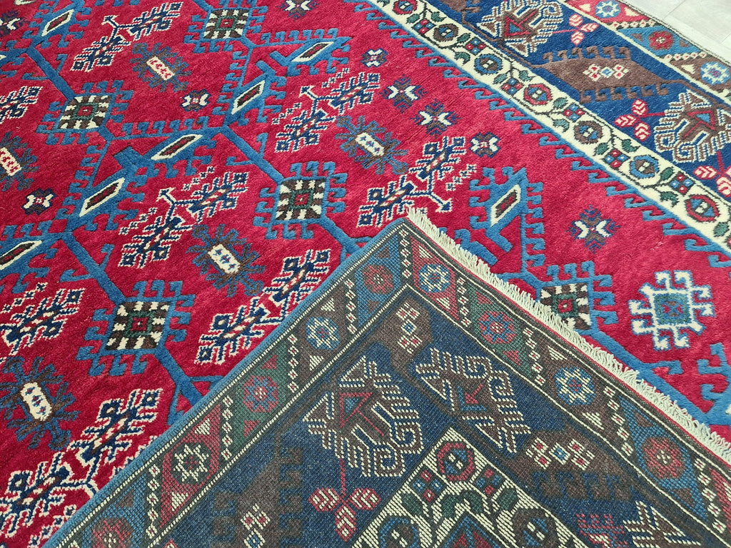 Hand-Knotted Wool Oushak Rug: 6x9 Turkish Area Rug