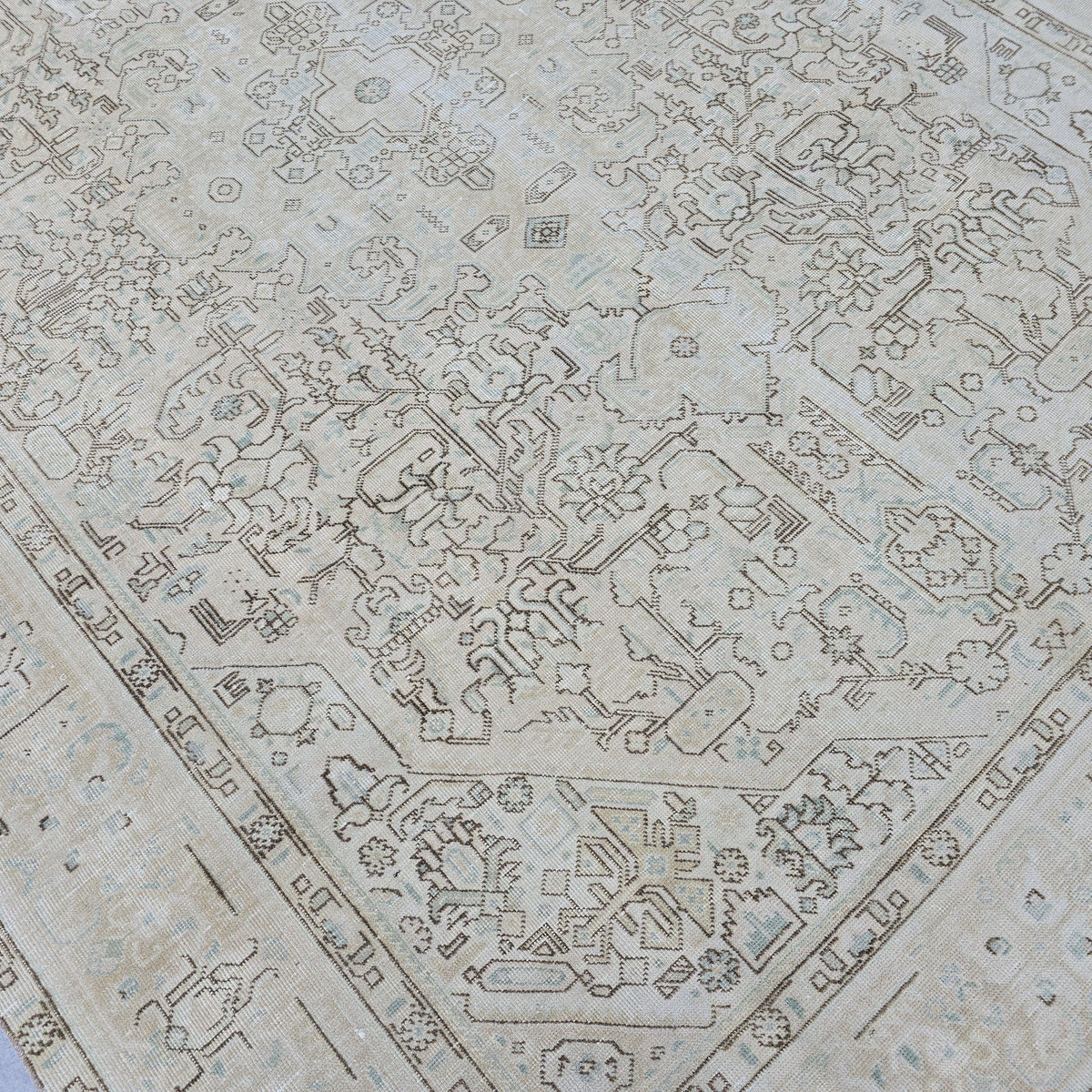 8x11 Oushak Rug: Handwoven Wool Area Rug, Vintage Turkish Area Rug