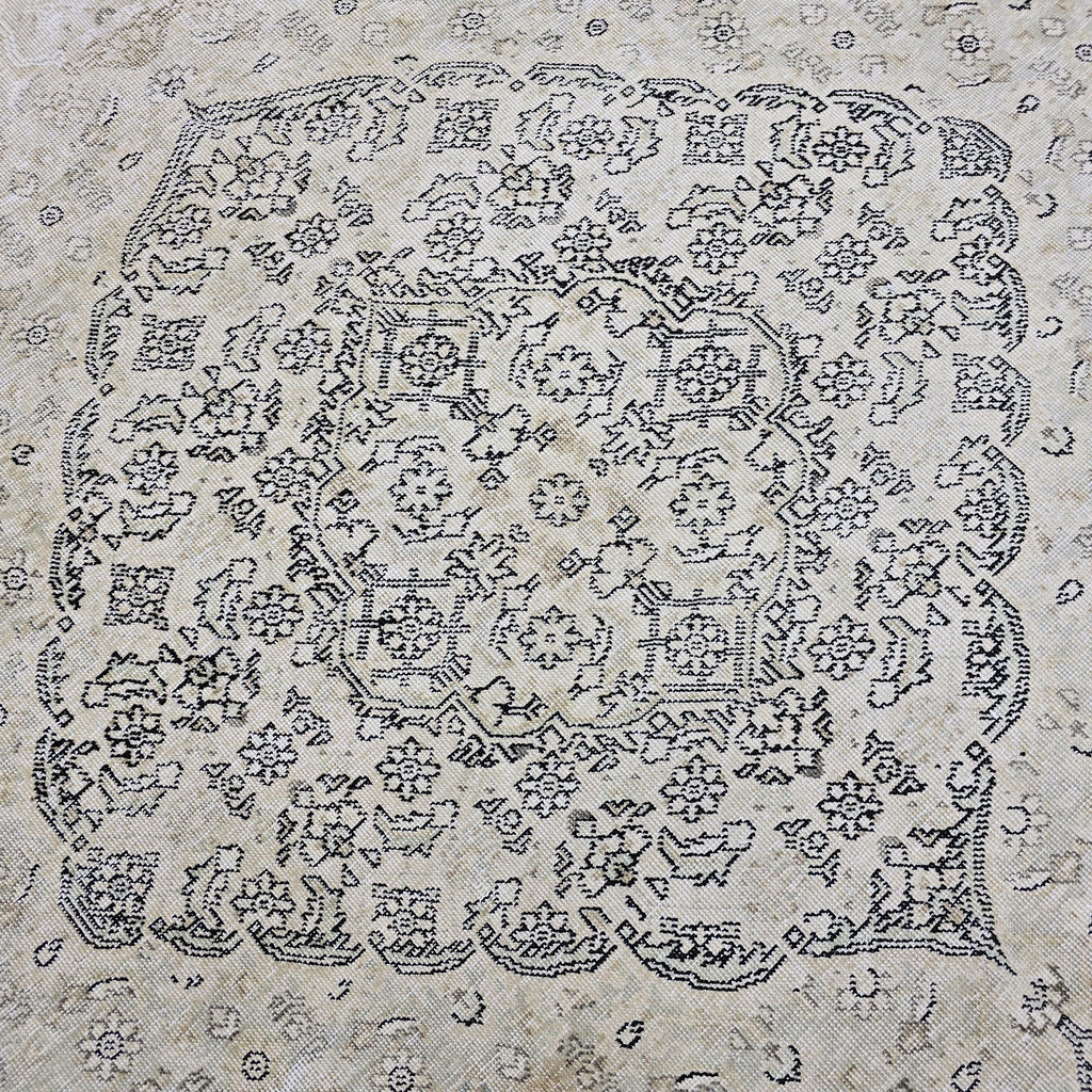 Oushak Wool Rug 10x12, Distressed Turkish Area Rug, Hand Knotted High Quality Neutral Area Rug, Rug for Livingroom and Bedroom