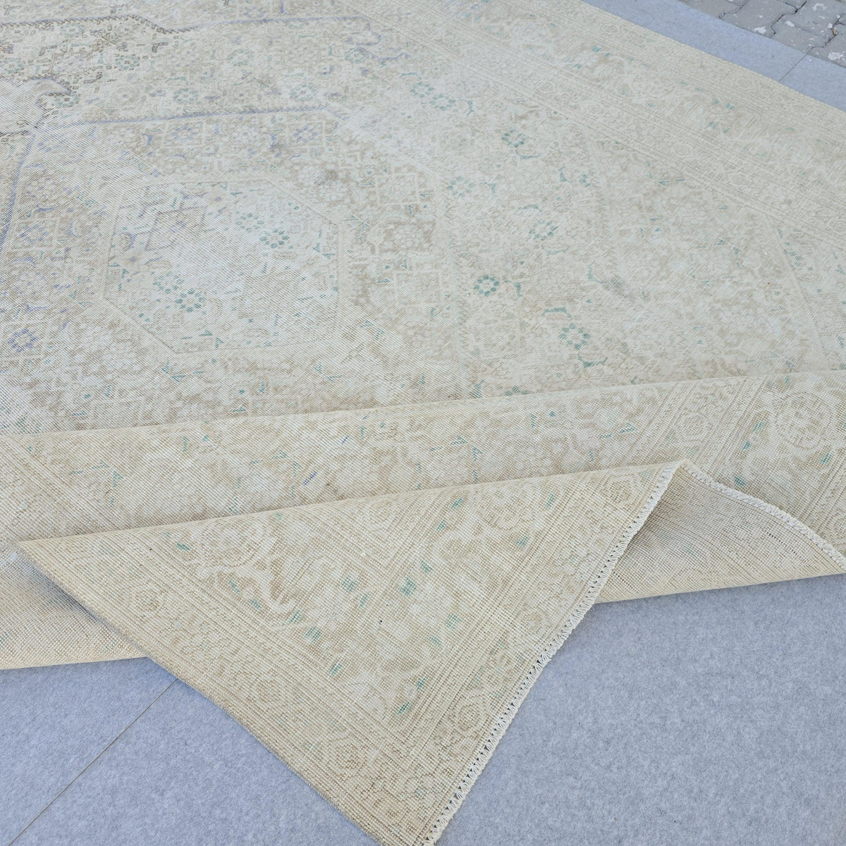 9x13 Vintage Oushak Hand Knotted Area Rug for Livingroom and Bedroom