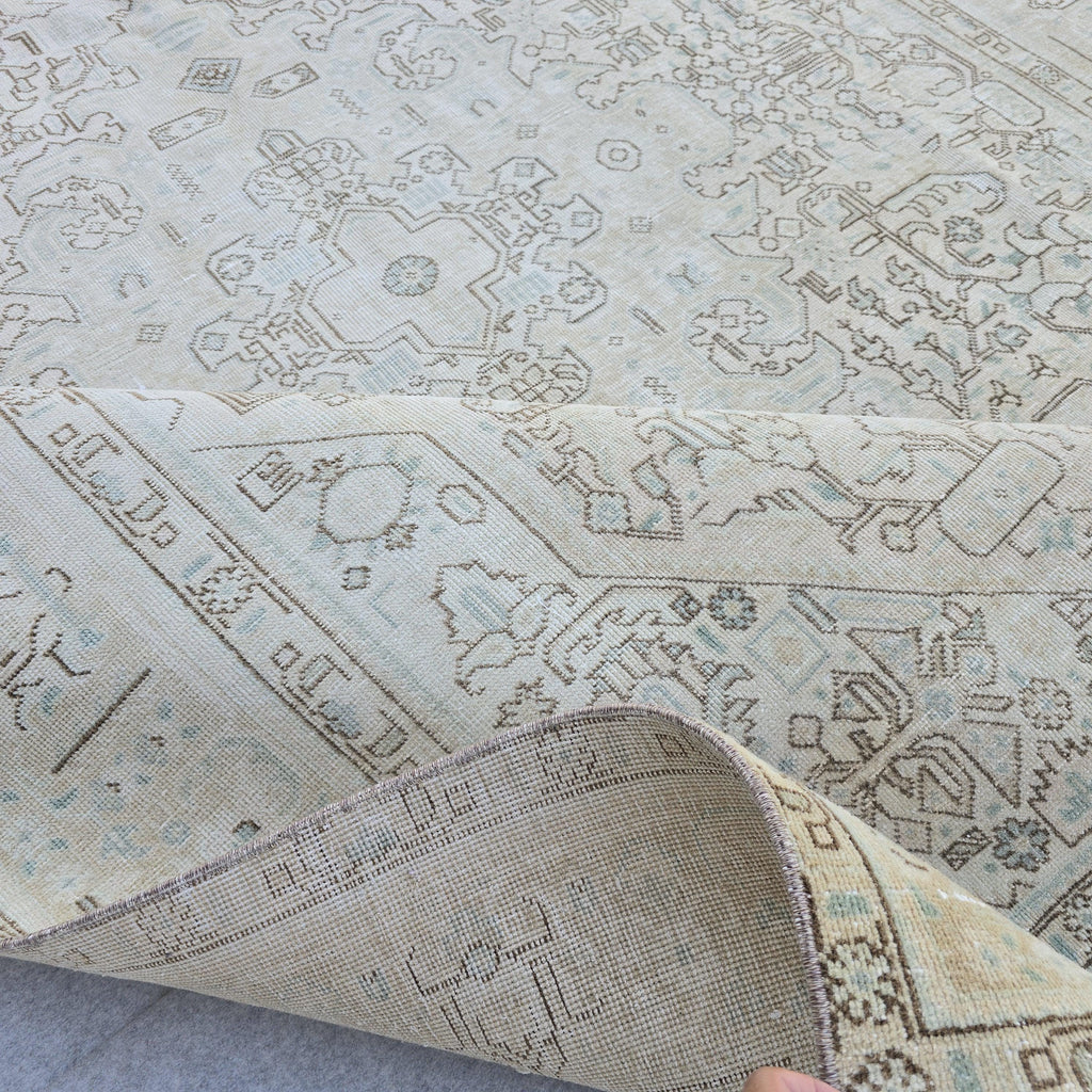 8x11 Oushak Rug: Handwoven Wool Area Rug, Vintage Turkish Area Rug