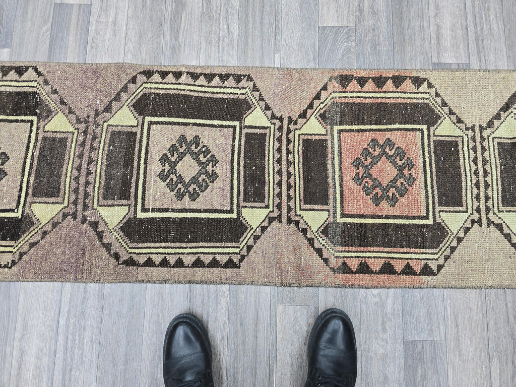 2x7 Vintage Turkish Runner rug for Hallway and Aisle