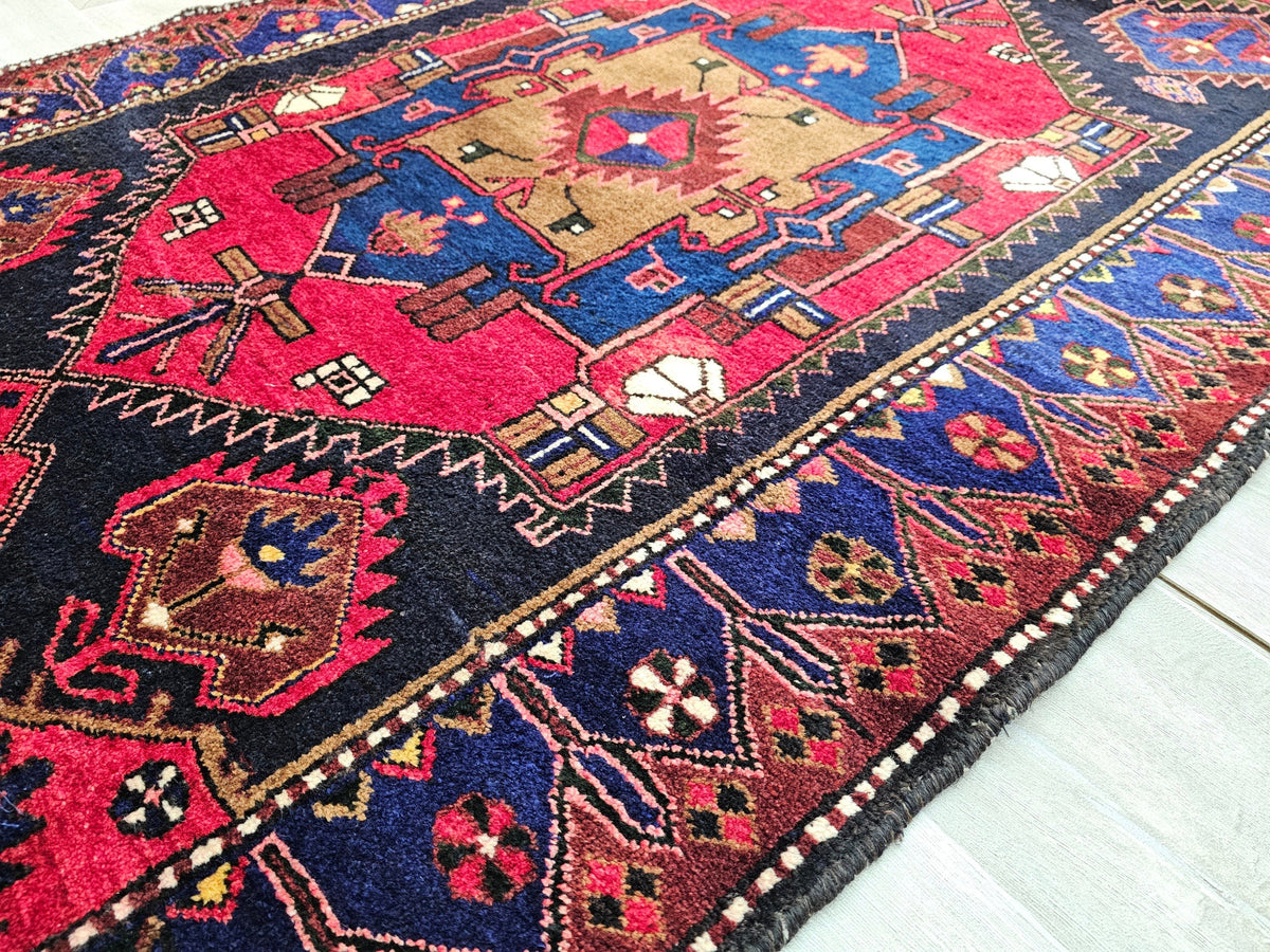 3.50x10 feet Hand Knotted Wool Antique Anatolian Runner Rug