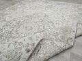 7x9 Vintage Turkish Rug : Hand Knotted Wool Oushak Rug - Neutral area rug for Bedroom and Kids room (6.70x9.55 ft)