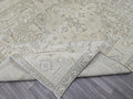 9x12 Vintage Wool Turkish Area Rug Beige Brown