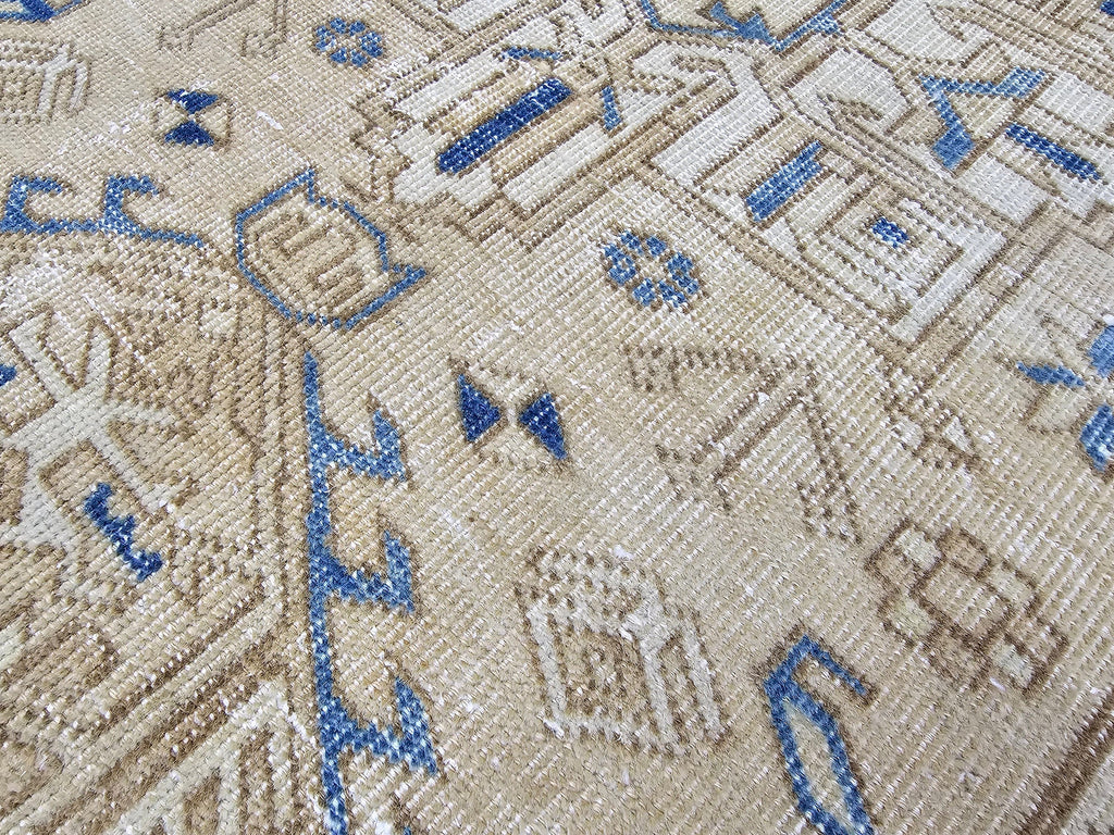 3x12 Vintage Oushak Runner : Hand Knotted Wool Runner - Turkish runner for hallway and kitchen
