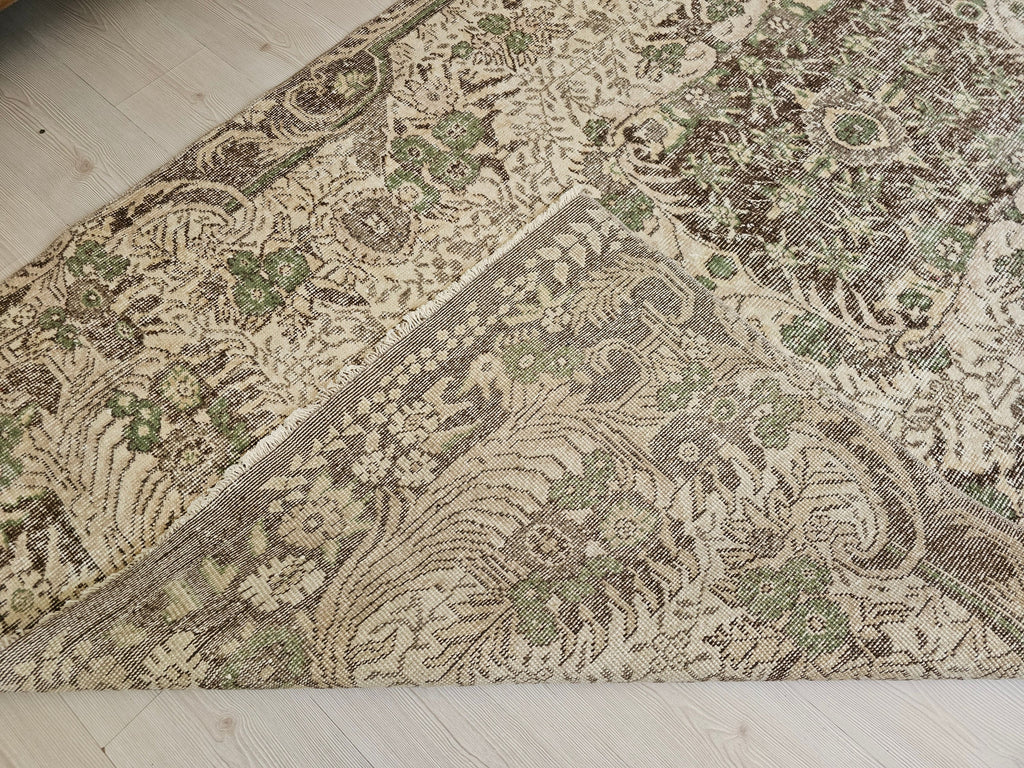 5x10 Turkish Area Rug - Vintage Oushak Rug - High Quality Wool Oriental Carpet - Authentic Anatolian rug //5.20x9.70 feet