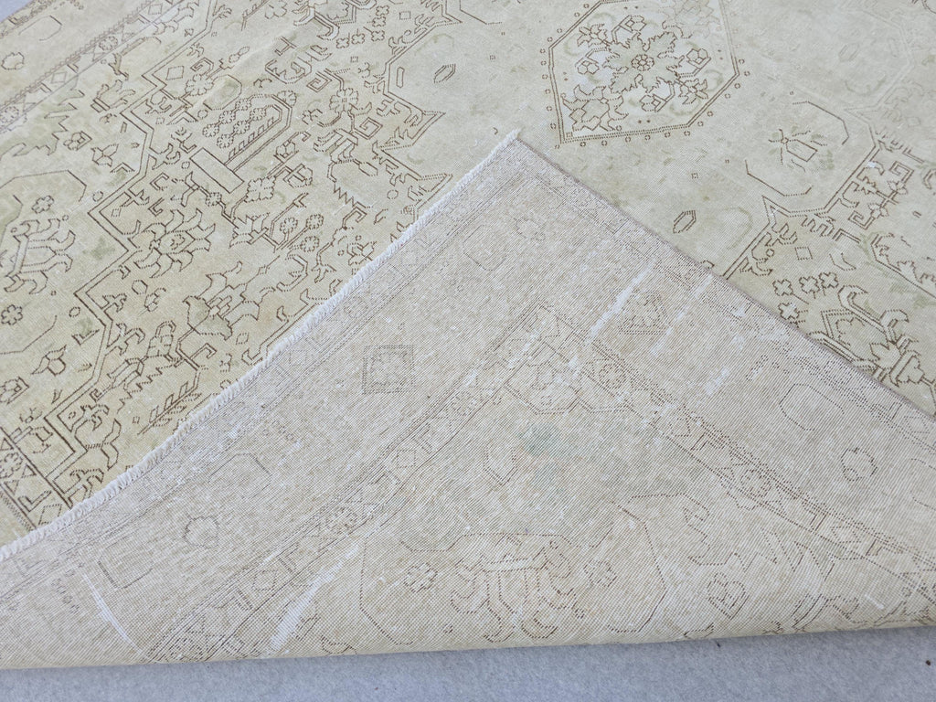 9x13 Oushak Area Rug : Neutral Vintage Oversize Carpet