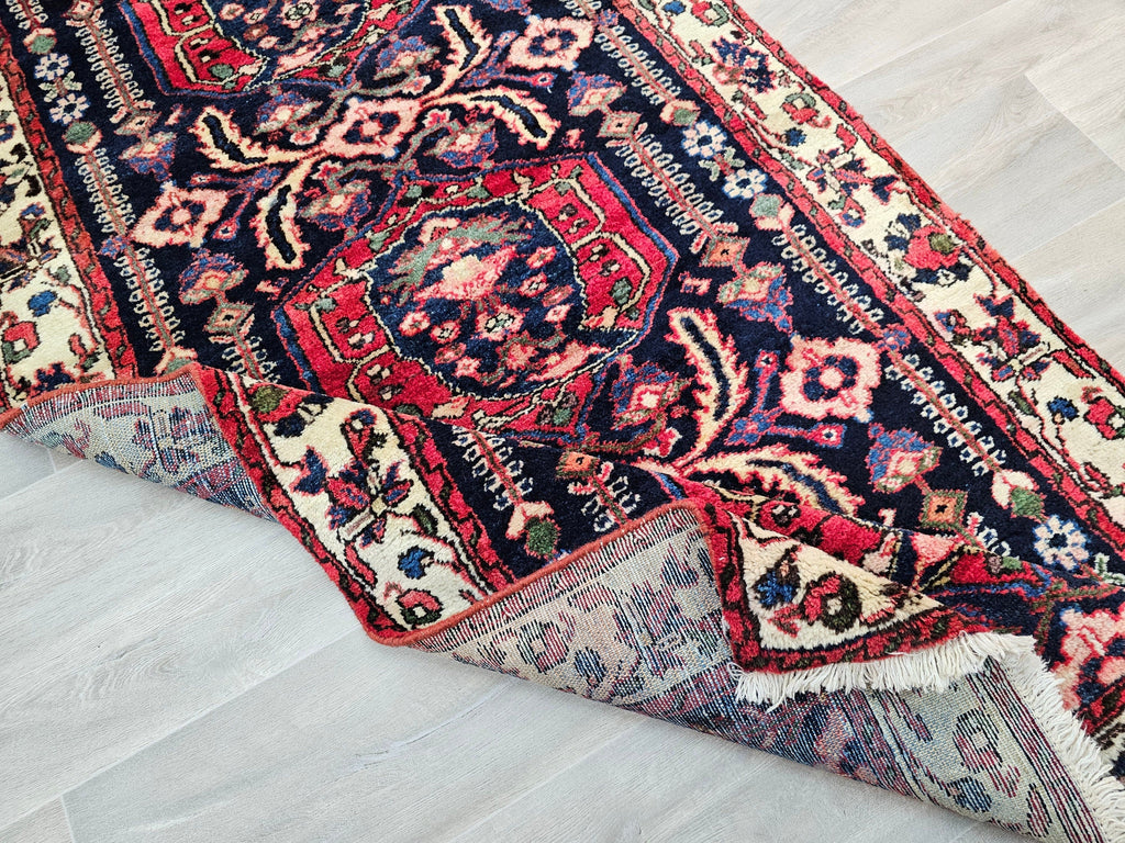 3x14 Long Antique Wool Traditional Runner Rug for Stairs and Corridor //3.30x14 feet
