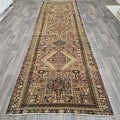 Antique Anatolian Heriz Runner Rug (3.7' x 12.5')