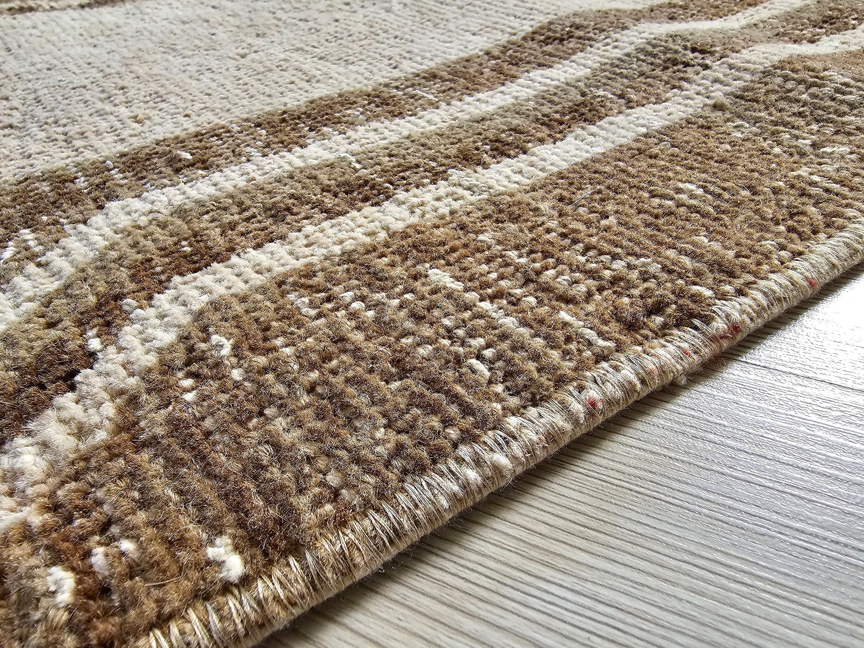 Vintage Oushak Turkish Rug: 18x36 inch Wool Doormat