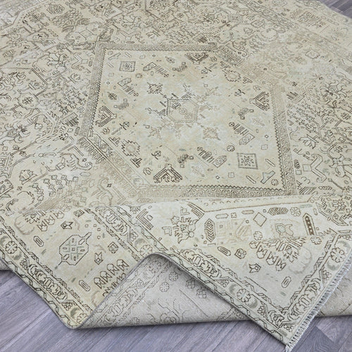 10x13 Vintage Oushak Area Rug for livingroom - Hand Knotted wool Turkish Rug for Office and Bedroom - Boho Decor rug - muted Oriental Carpet
