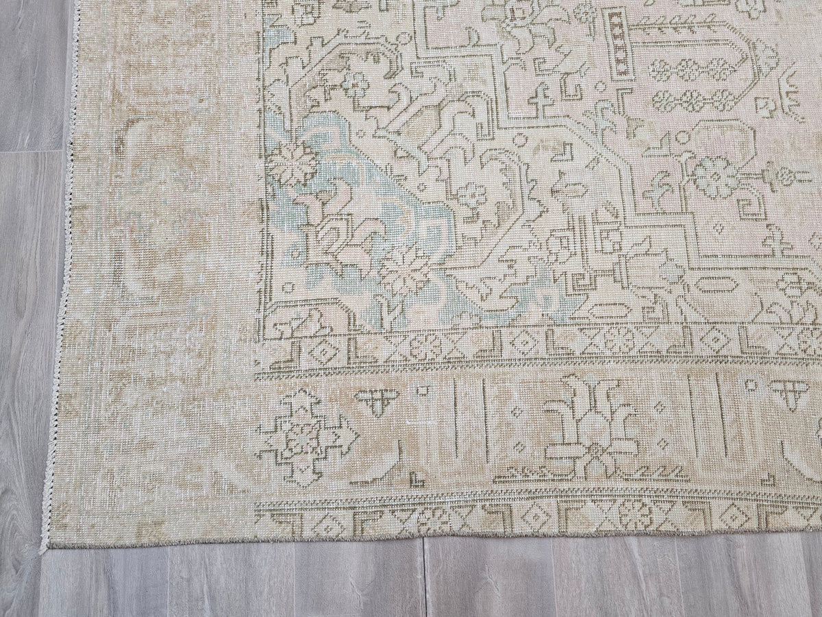 9x12 Wool Rug - 9.50x12.15 feet | Large Area Carpet - Hand Knotted Vintage Turkish Area Rug for Livingroom and Bedroom