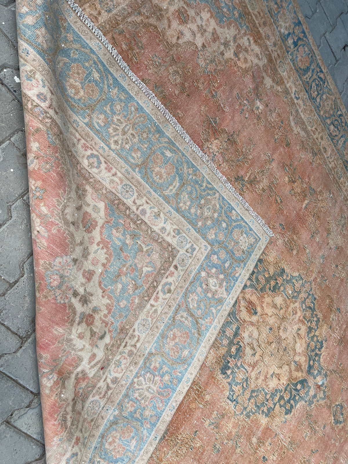 8x12 feet Vintage Turkish Area Rug for Bedroom and Livingroom