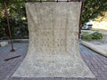 Large Vintage Turkish Wool Rug: 7x10 Floral Oushak