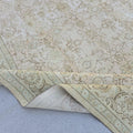 9x12 Handmade Oushak Area Rug for Livingroom and Bedroom / Oversize Turkish Rug/ Authentic Carpet Beige Pink Floral