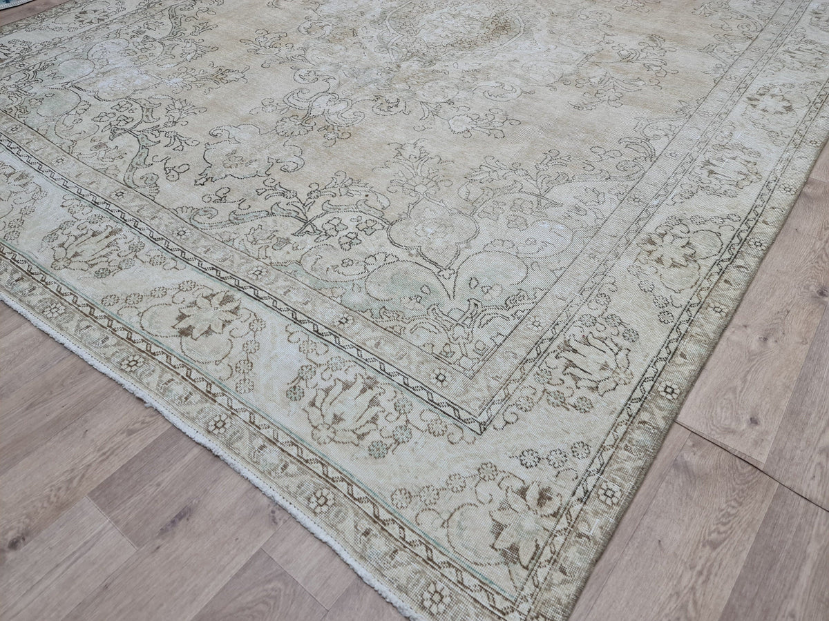 9x12 Modern Oushak Rug / 9.5x12.35 feet /Hand Knotted Wool Carpet/ Oriental Vintage Rug