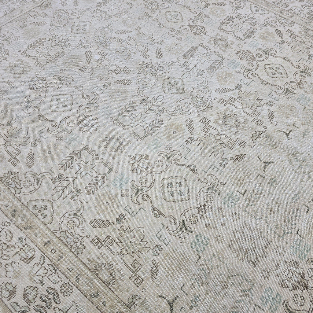 9x13 Antique Oushak Rug – 9.40x12.65 feet Turkish Wool Rug Hand Knotted - Large Vintage Area Rug