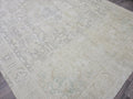 Oversized Oushak Rug 9x12: Hand-Knotted Neutral Vintage Area Rug