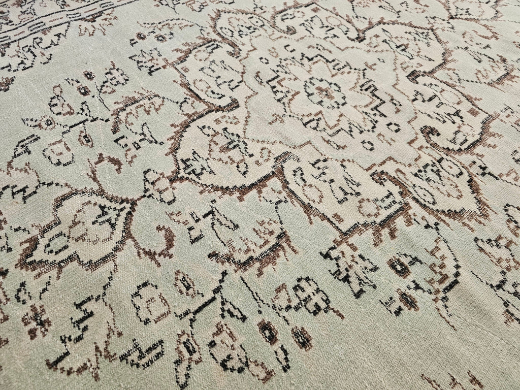 Oushak Rug 6x9, Handmade Wool Turkish Rug
