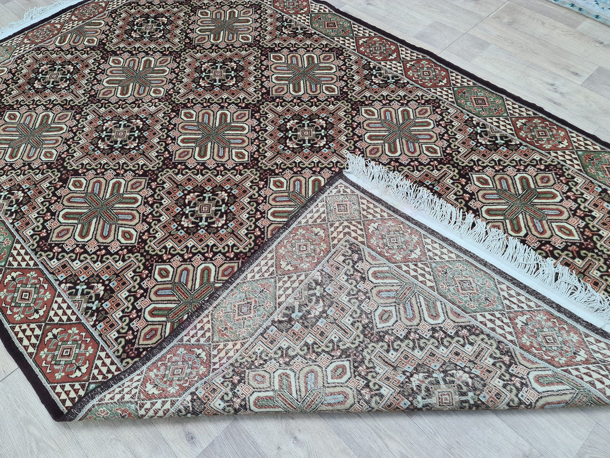 6x10 Antique Turkish Oushak Rug: Hand-Knotted Wool Carpet (6.40x10 ft)