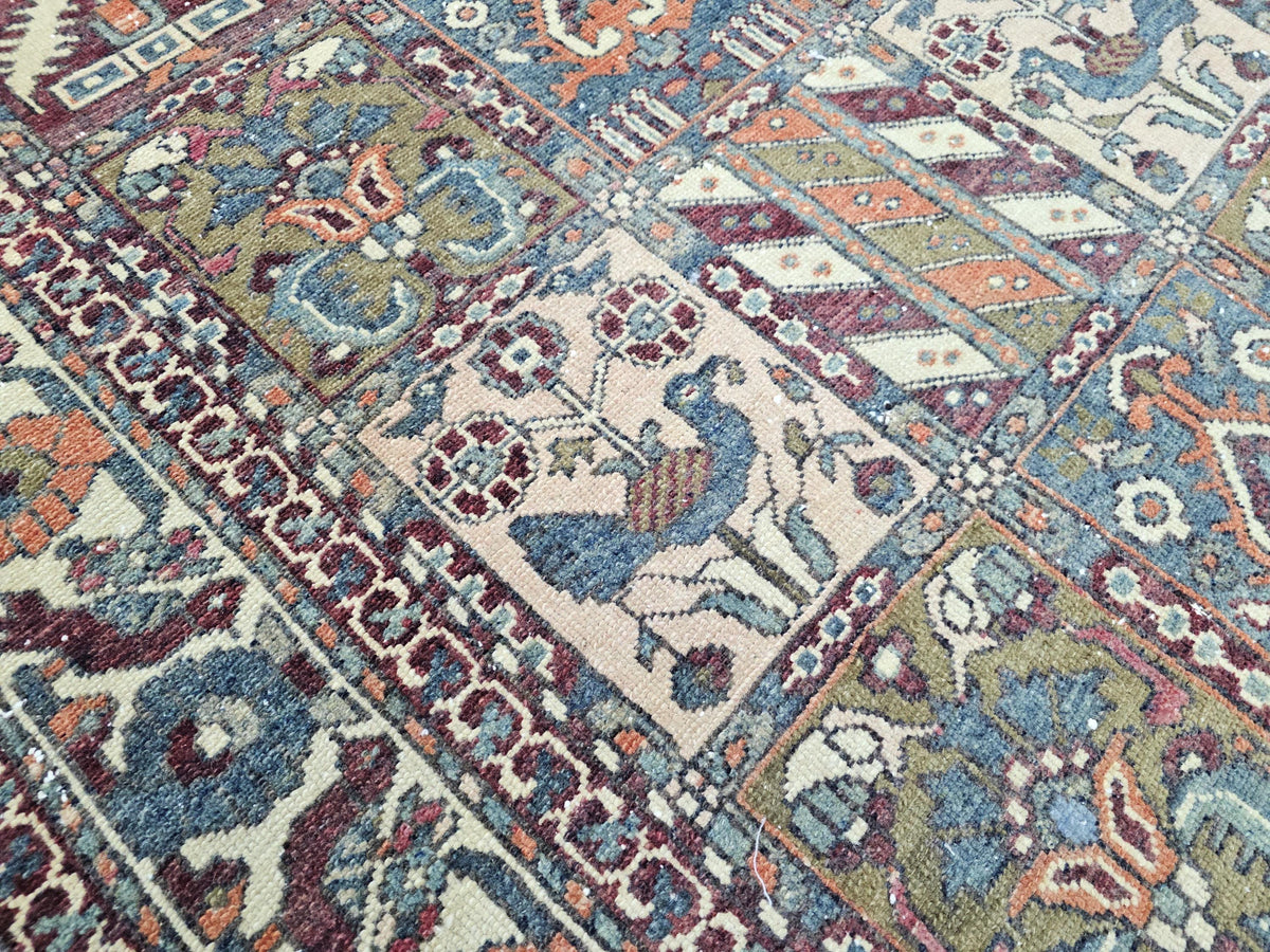5x10 Antique Oushak Area Rug - Traditional Wool Turkish Carpet Muted Earth Tone Rug