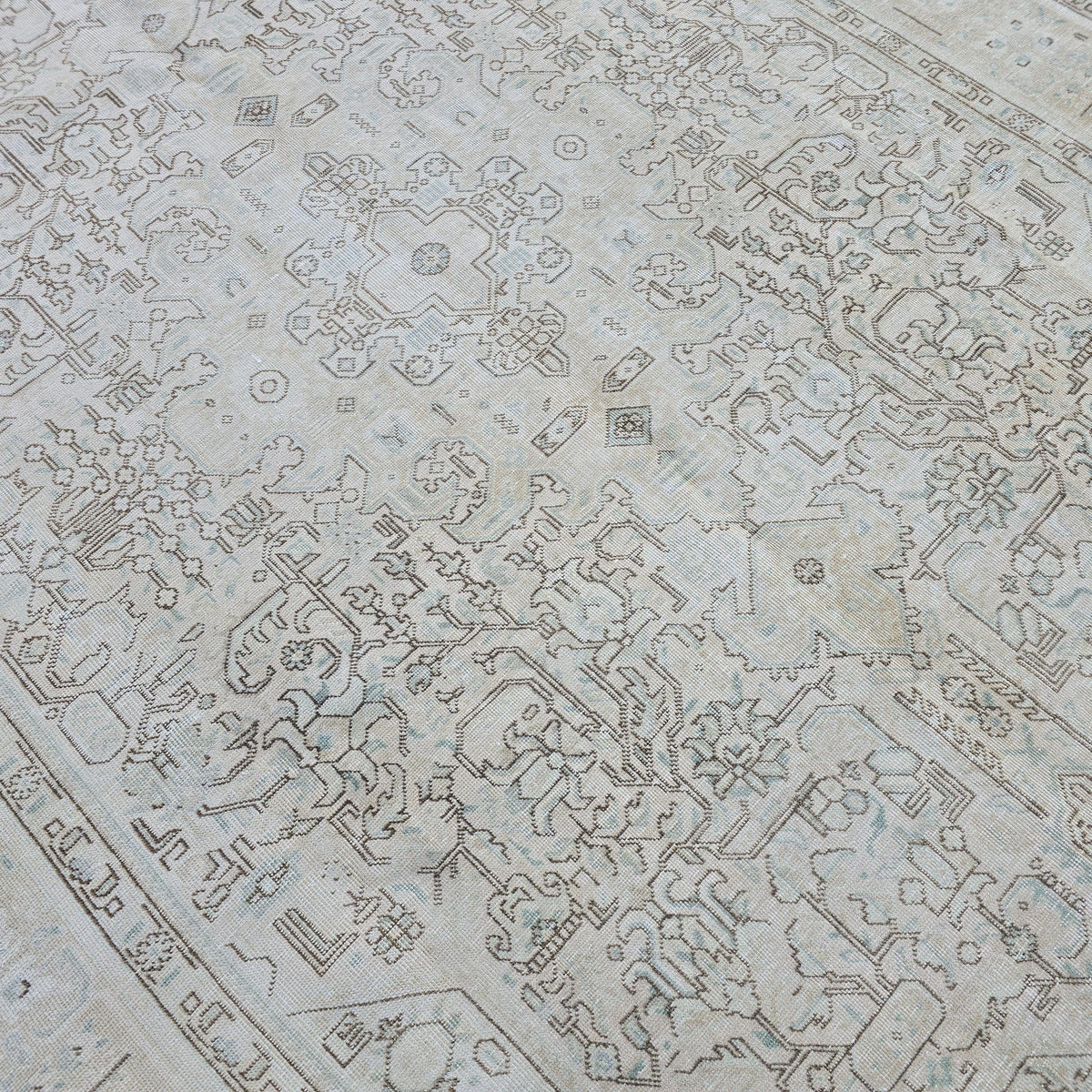 8x11 Oushak Rug: Handwoven Wool Area Rug, Vintage Turkish Area Rug