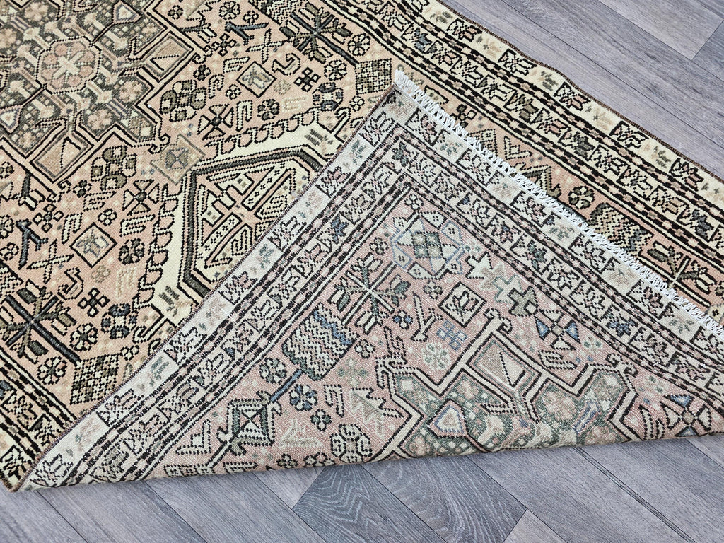 3x11 Antique Wool runner Rug - Vintage Anatolian Runner Rug: Hand-Knotted Geometric Hallway Aisle Runner Rug (3.10x10.80 feet)