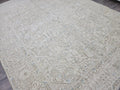 Turkish 9x12 Rug: Hand Knotted Wool Oushak Area Rug, Neutral Area Rug, Muted Rug for Livingroom and bedroom, 9.3x12 feet