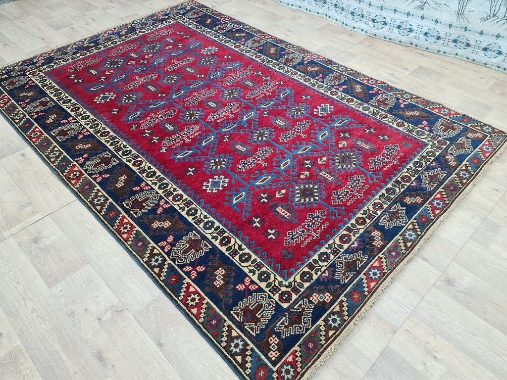 Hand-Knotted Wool Oushak Rug: 6x9 Turkish Area Rug