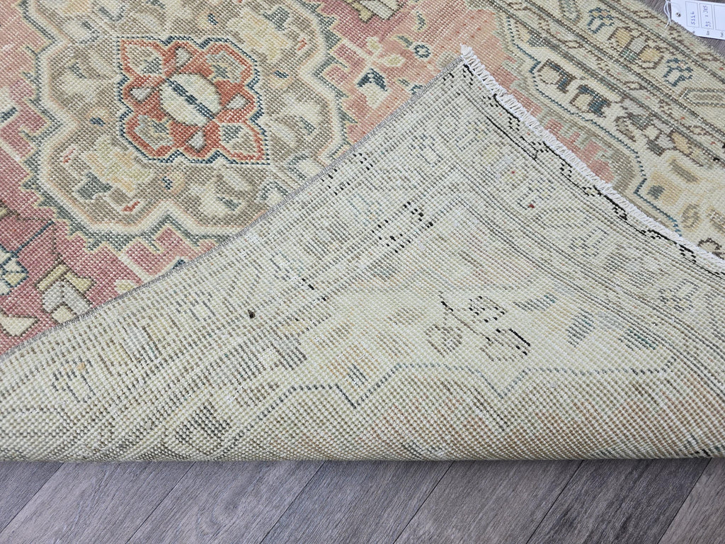 Antique Wool Runner Rug: Vintage Anatolian Stair Carpet (3x12.65 ft)