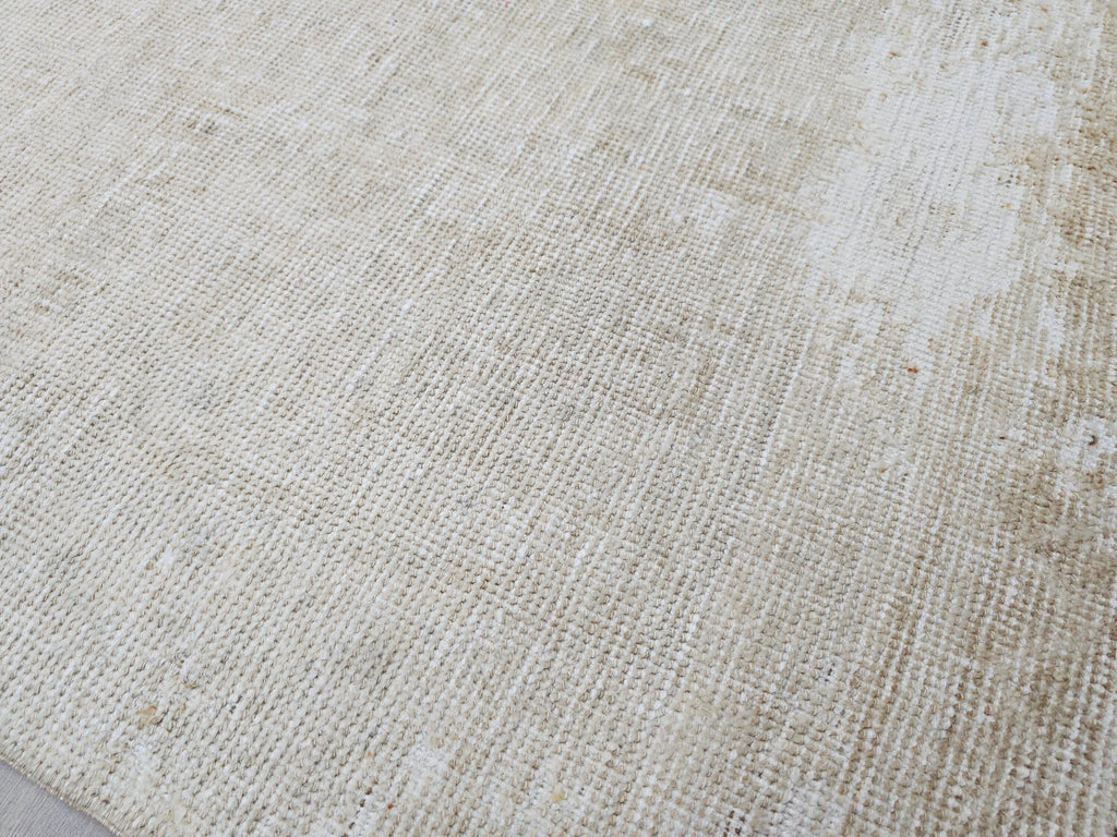 3x9 Vintage Turkish Runner Rug Neutral