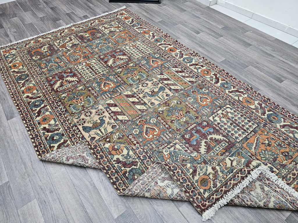 5x10 Antique Oushak Area Rug - Traditional Wool Turkish Carpet Muted Earth Tone Rug