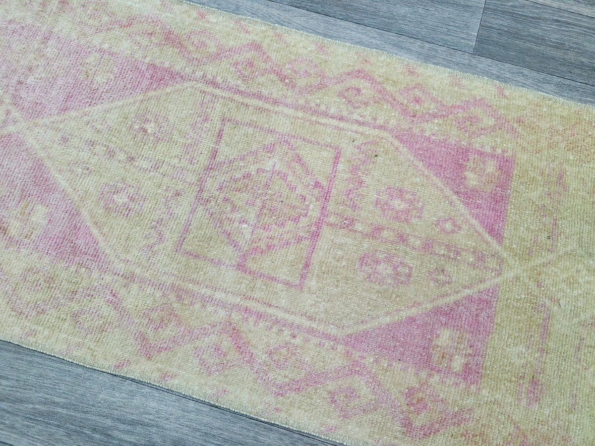 Handmade Vintage Doormat - 19x48 inches