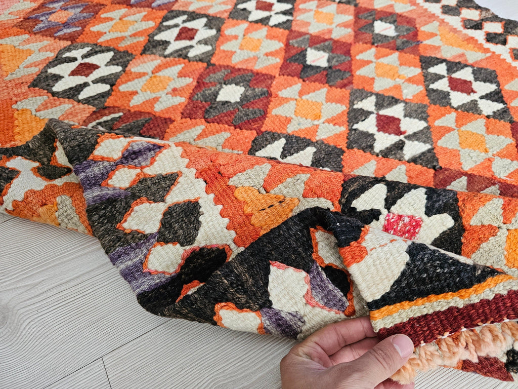 3x9 Traditional Vintage Runner rug, HandKnotted Turkish Runner //3x8.5 feet
