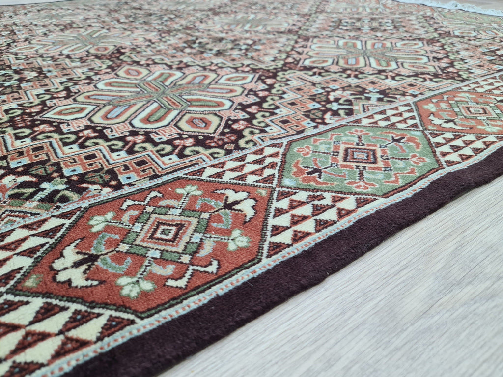 6x10 Antique Turkish Oushak Rug: Hand-Knotted Wool Carpet (6.40x10 ft)