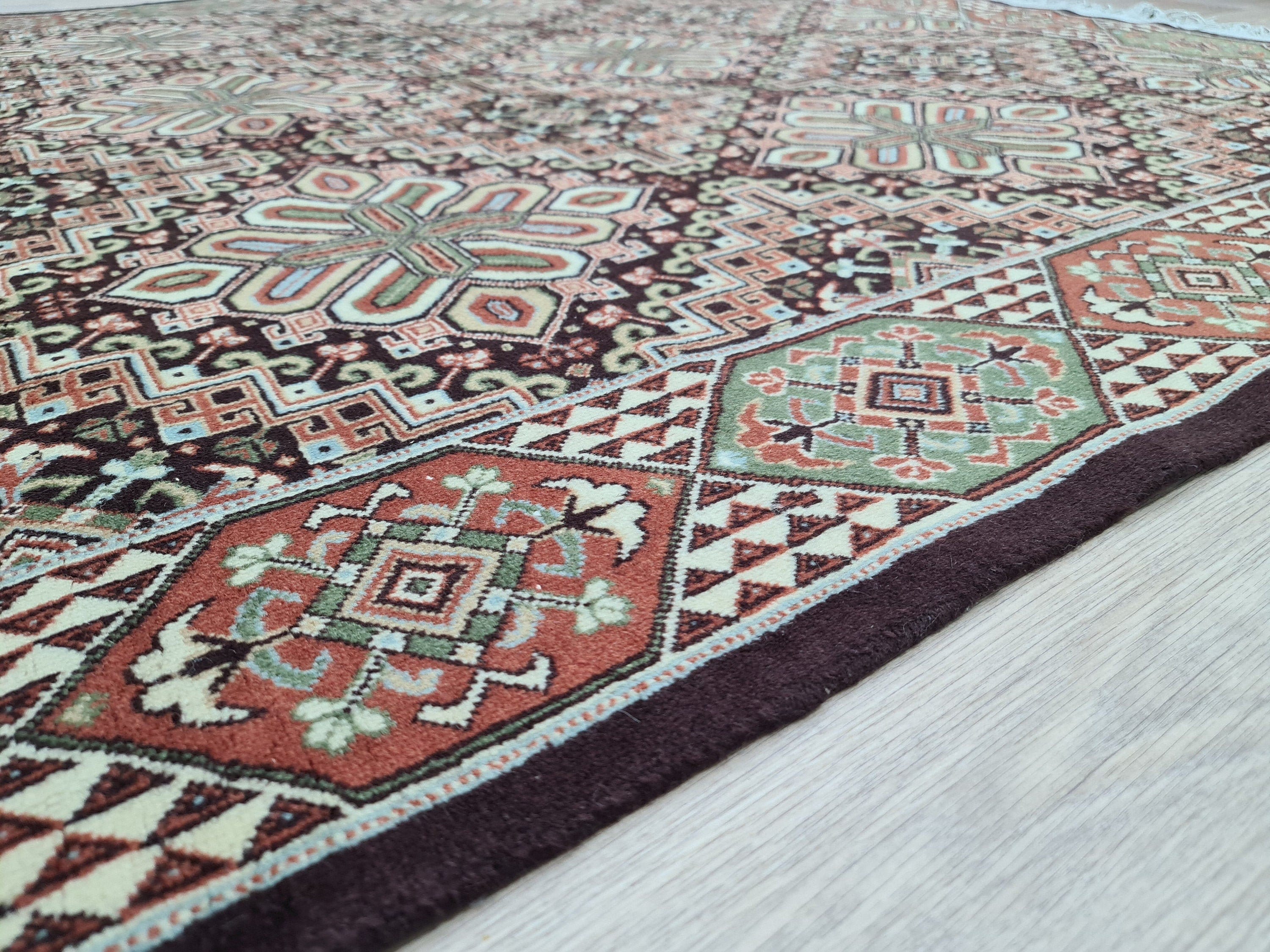 6x10 Antique Turkish Oushak Rug: Hand-Knotted Wool Carpet (6.40x10 ft)